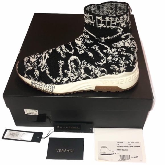 Versace high-top Sneaker Calza Classic Barocque - Picture 2 of 4